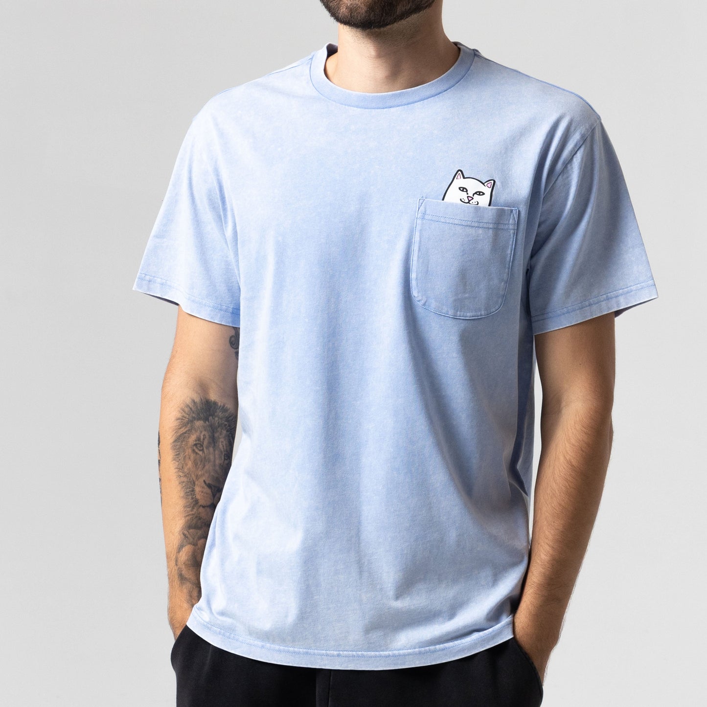 Lord Nermal Pocket Tee (Power Blue Vintage Wash)
