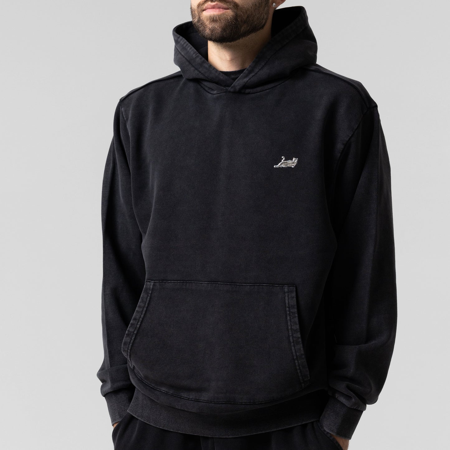 Castanza Hoodie (Black Vintage Wash)