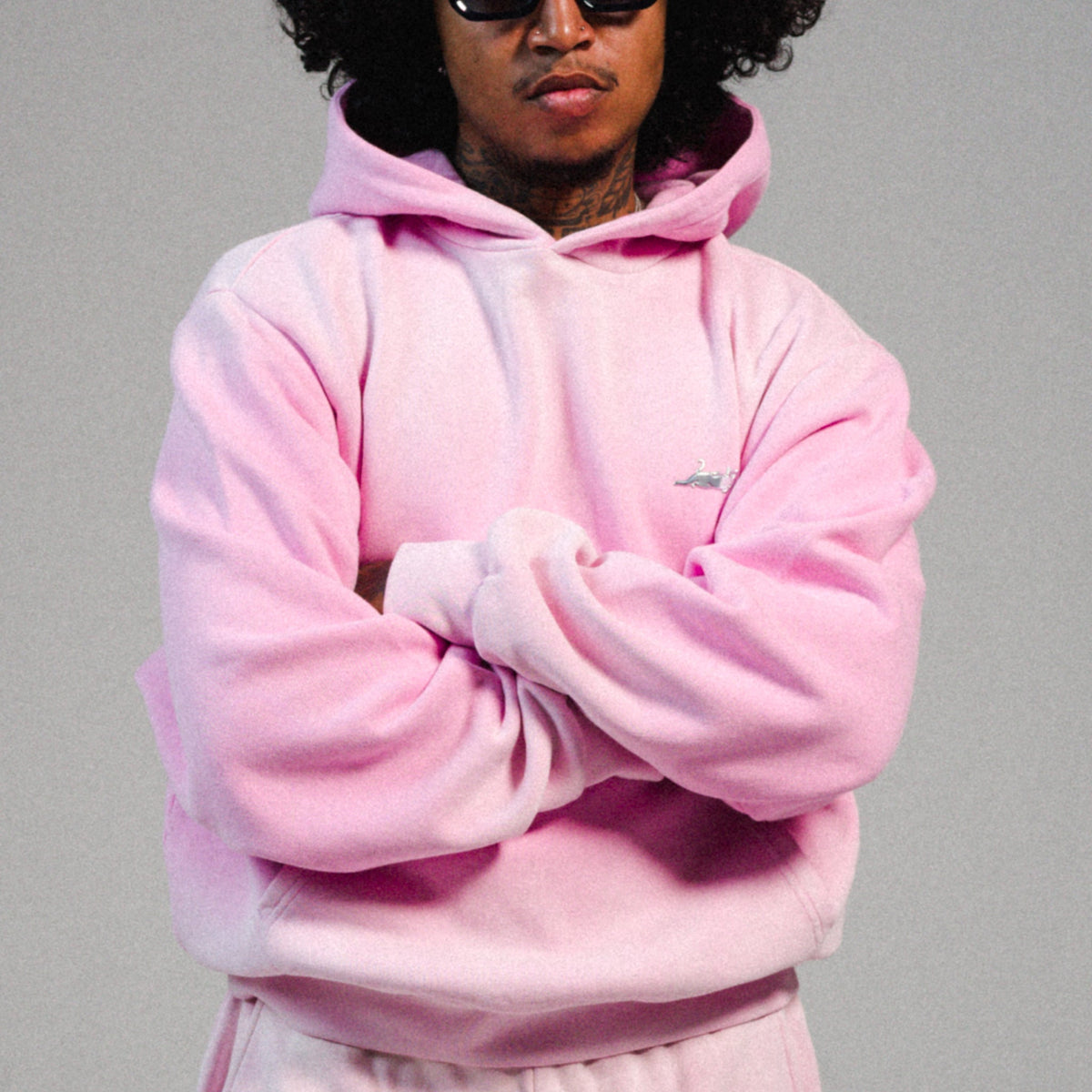 Castanza Hoodie (Light Pink Faded Wash)