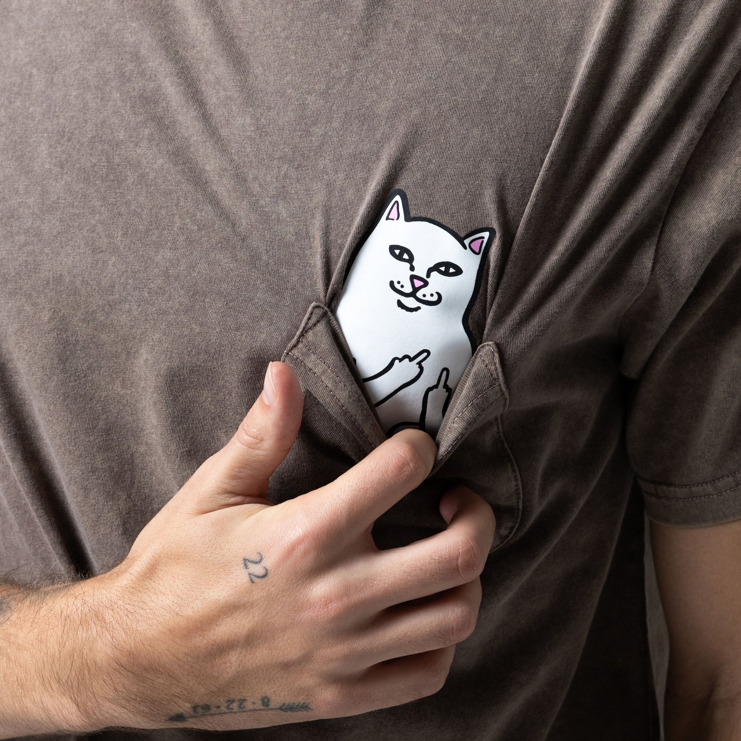 Lord Nermal Pocket Tee (Brown Vintage Wash)