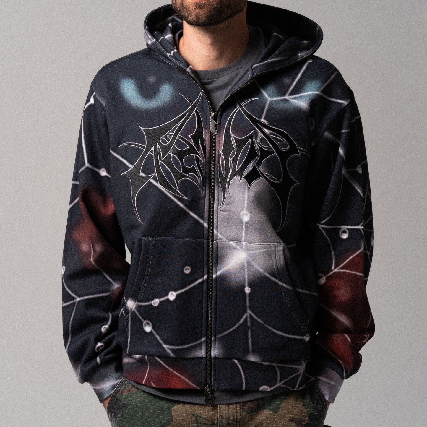 Redemption Zip Up Hoodie (Black Multi)