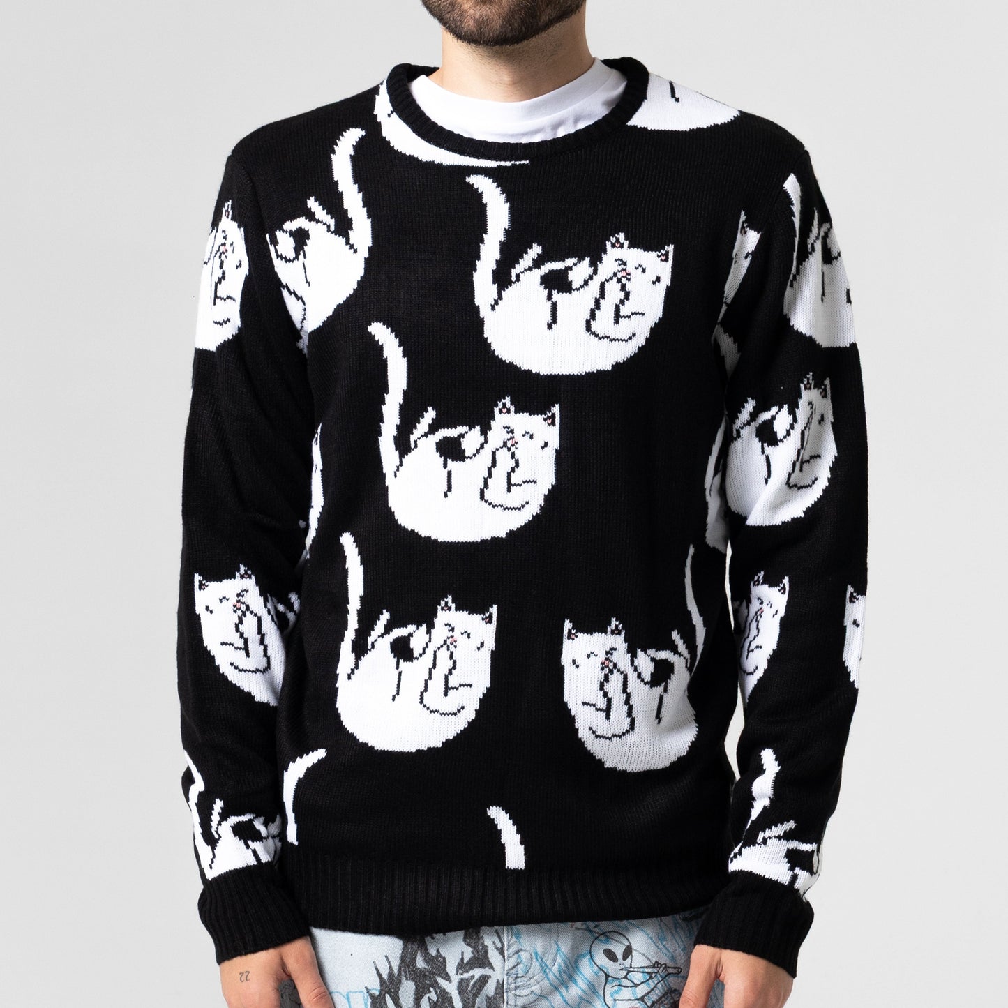 Falling For Nermal Knit Sweater (Black)