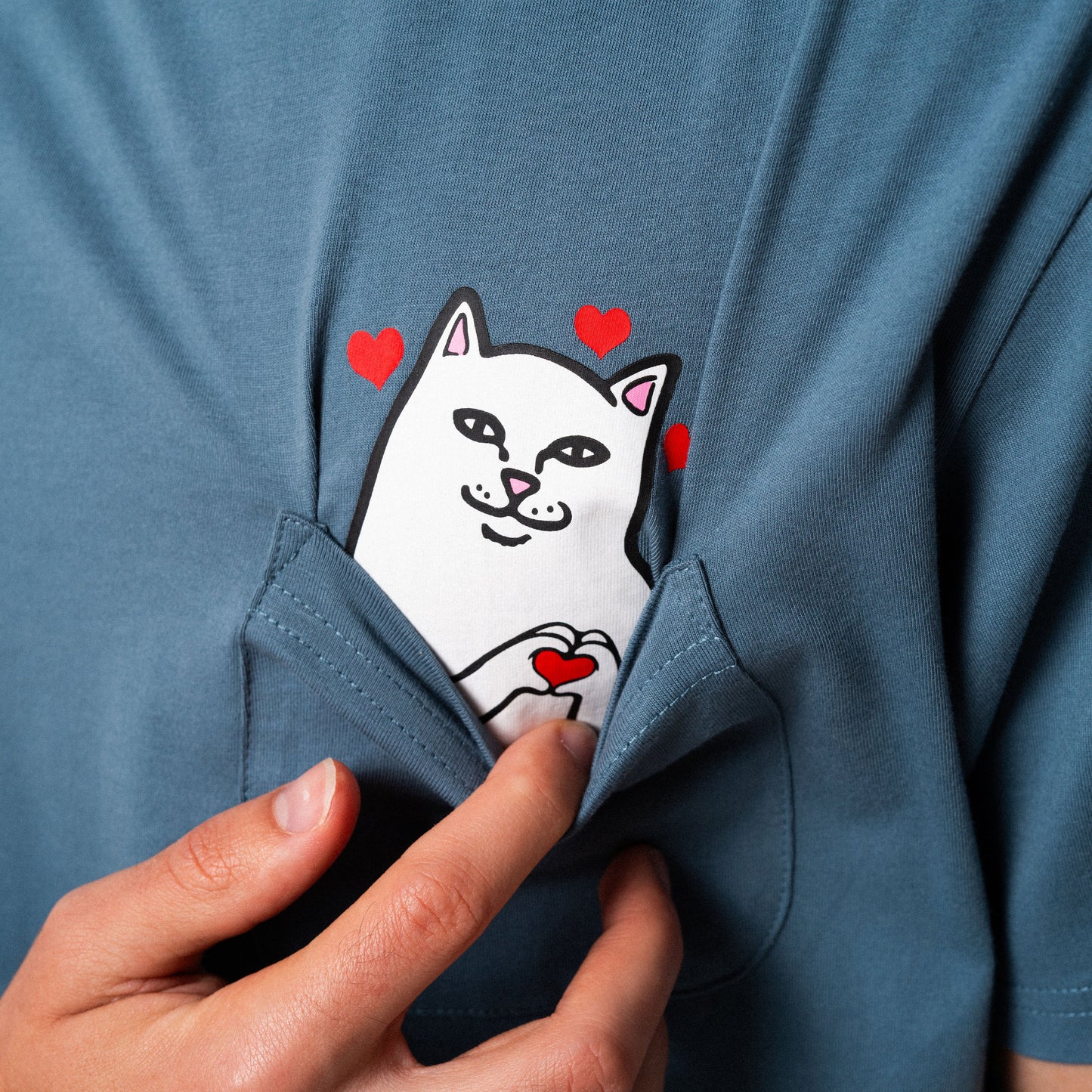 Nermal Loves Pocket Tee (Slate)