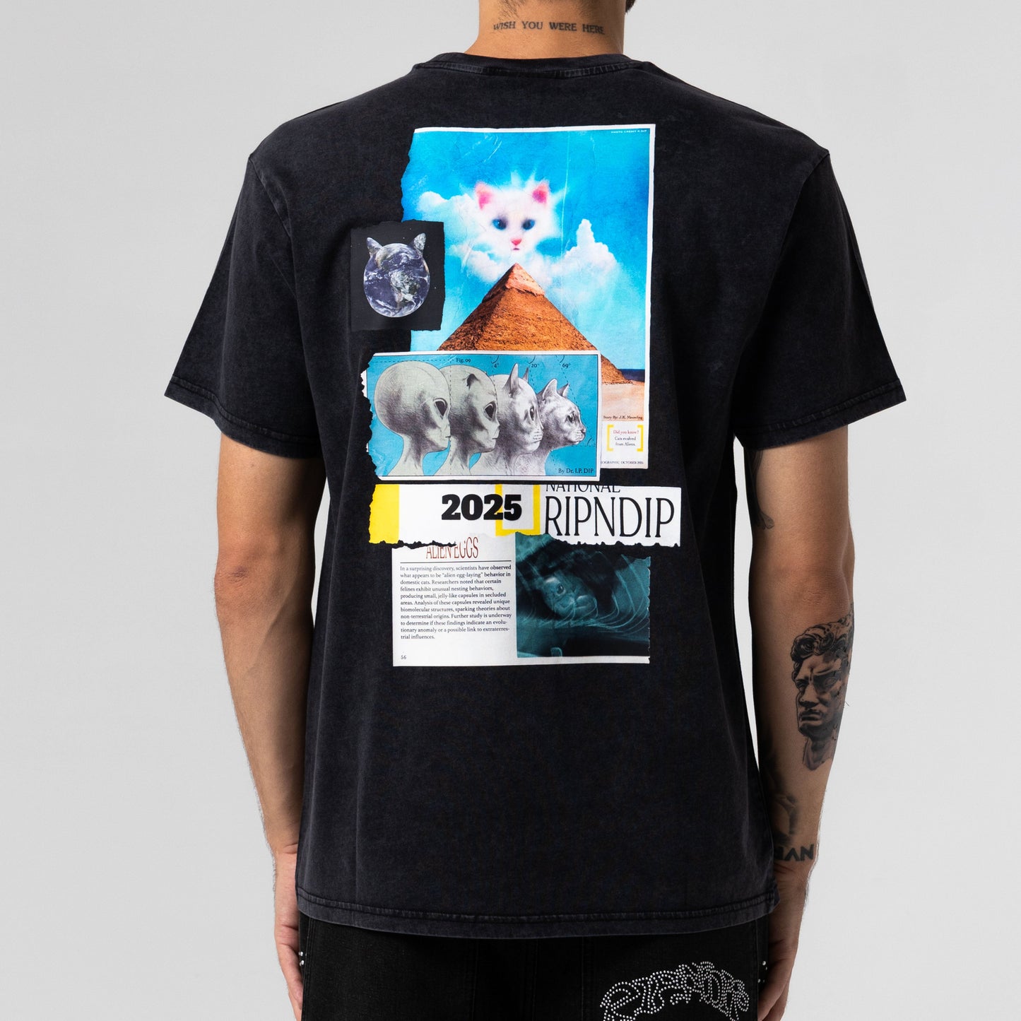 Nerm Geo Tee (Black Vintage Wash)