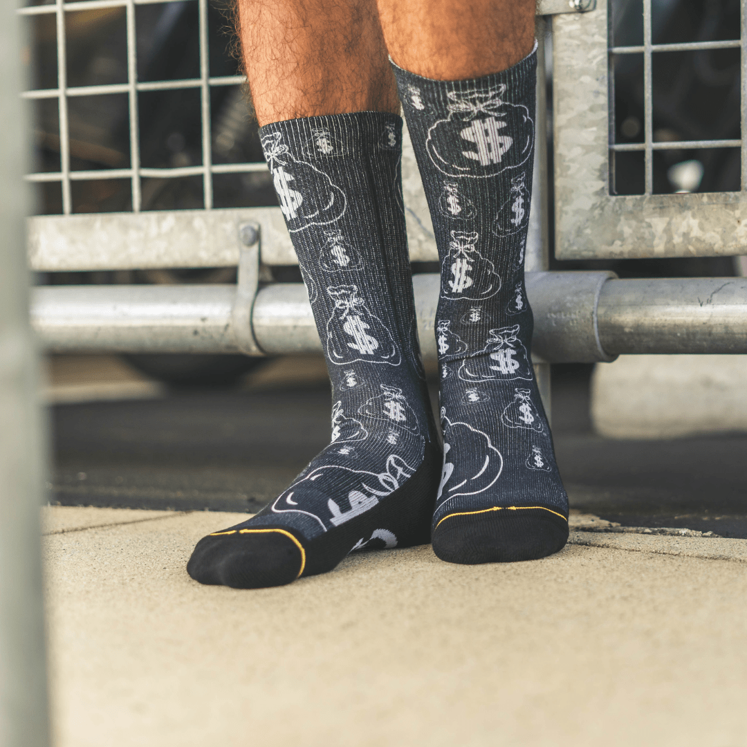 Gene Simmons Money Bags Crew Socks