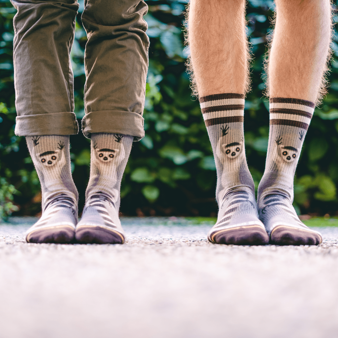 San Diego Zoo Ring-Tailed Lemur Crew Sock