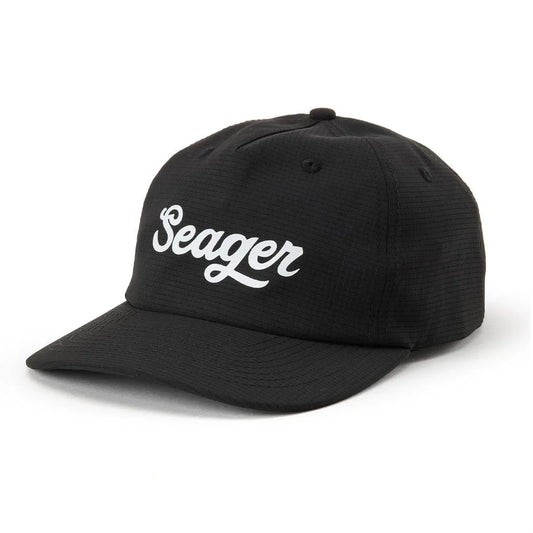 Seager Uphill Tech Black Strapback Hat