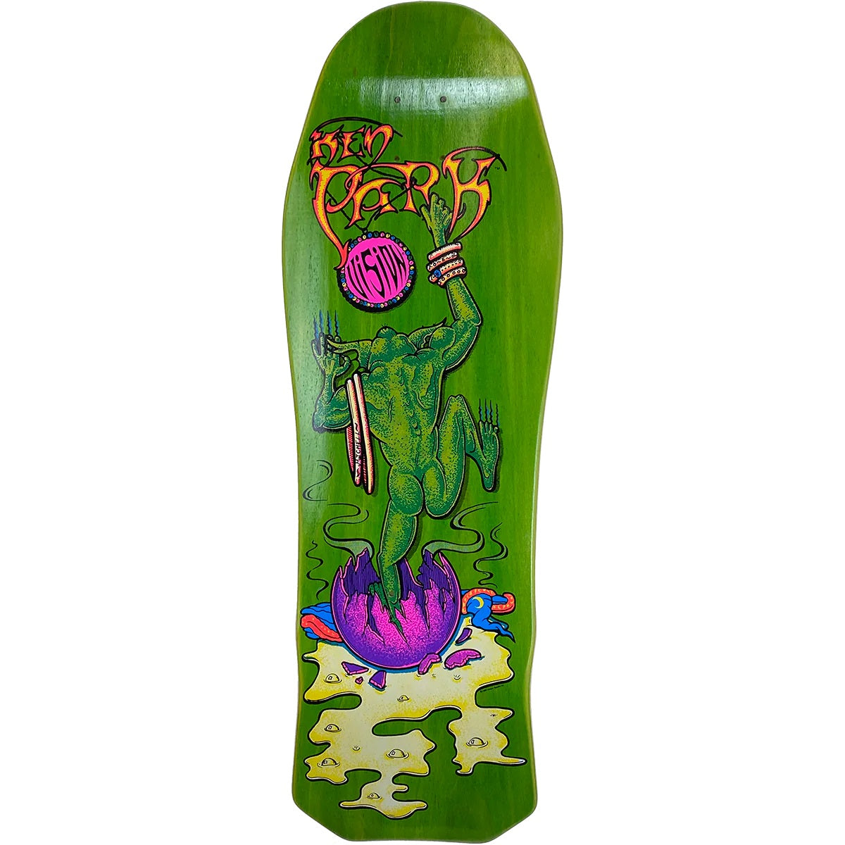 Vision Ken Park III Skateboard Deck - 10″ Green Stain - Bow Shock Marketplace
