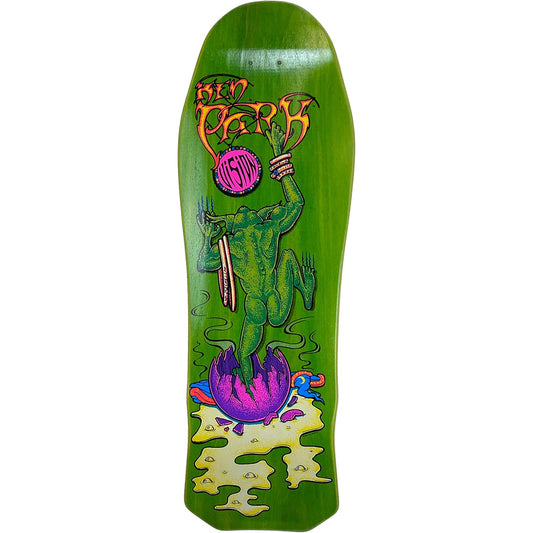 Vision Ken Park III Skateboard Deck - 10″ Green Stain - Bow Shock Marketplace