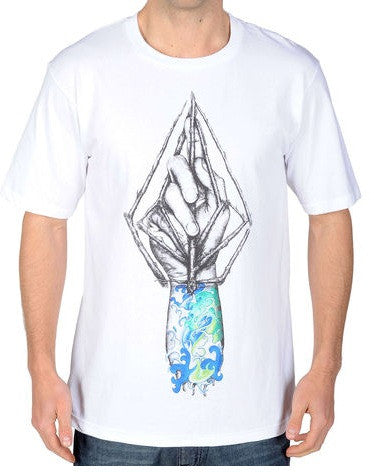Volcom Tee Sticks Hands Stones - Slate Blue - Bow Shock Marketplace