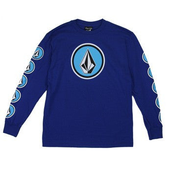 Volcom Tee Cognito Long Sleeve Youth - Grey Vintage Heather - Bow Shock Marketplace