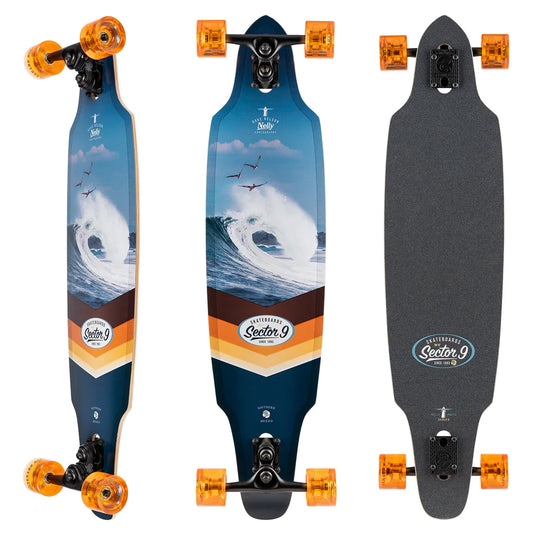 Sector Nine Wander Wings 38.0" X  9.1" Longboard Complete Skateboard