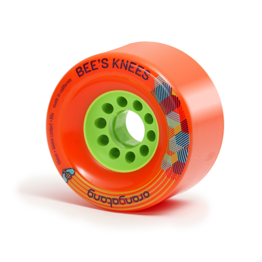 Orangatang Bee's Knees 90mm 80a Longboard Wheels  - Orange (Set of 4) - Bow Shock Marketplace