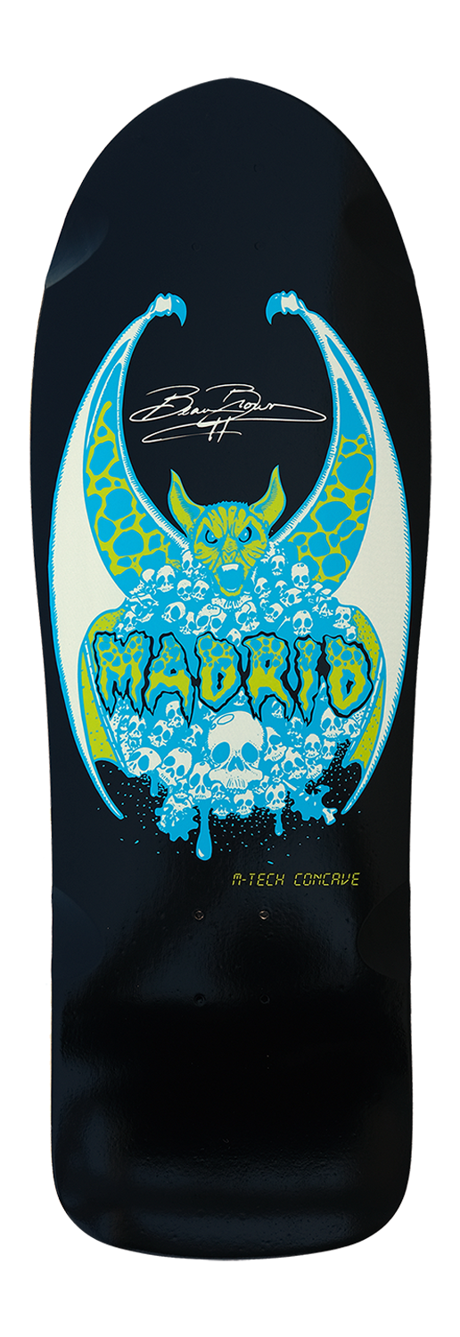 Madrid Beau Brown Bat LTD Glow In The Dark 10.25" Skateboard Deck - Bow Shock Marketplace