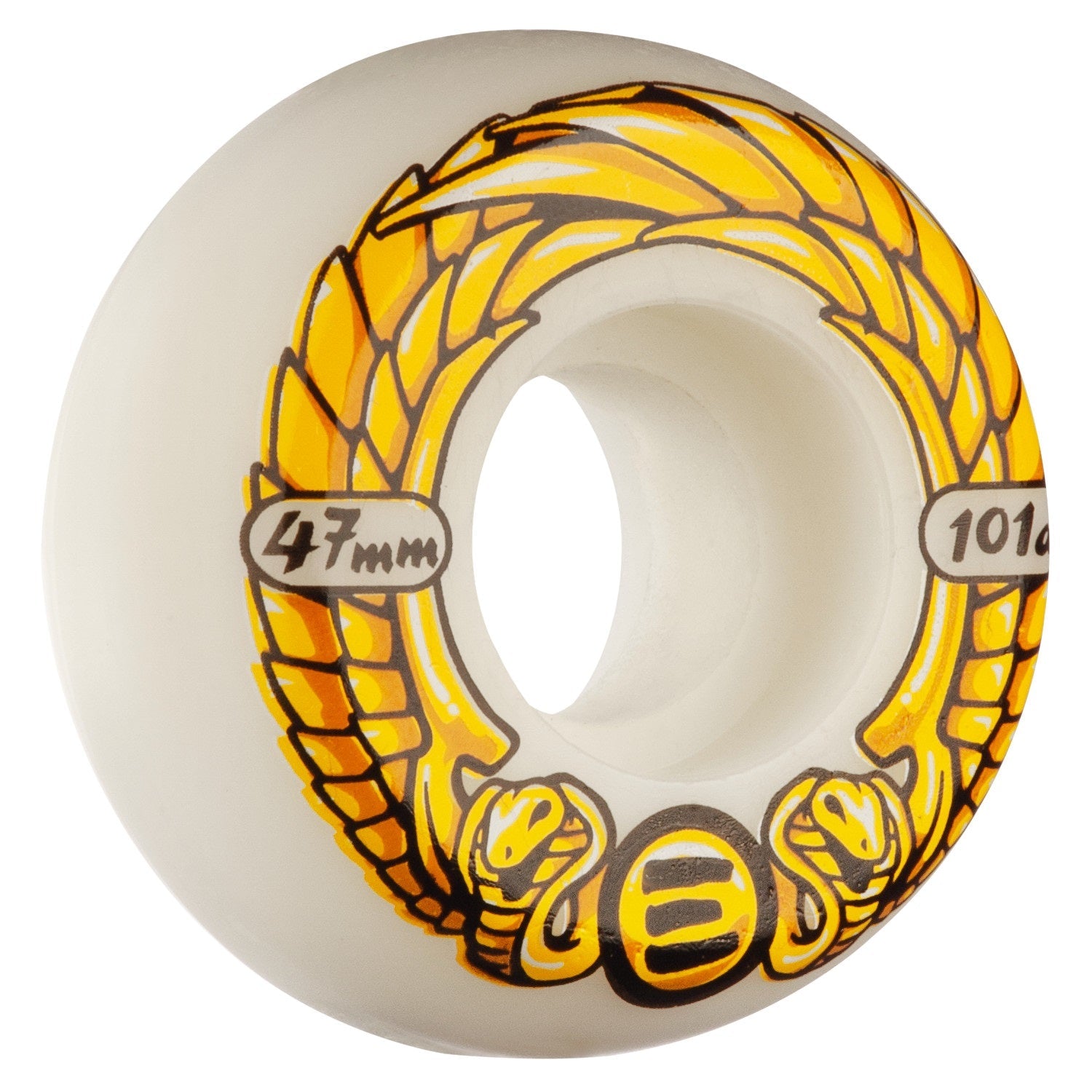 Eulogy Inline Wheel Anti Rocker 47mm 101A - White (Set of 4) - Bow Shock Marketplace