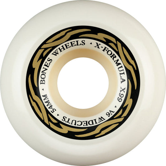 Bones Wheels X-Formula XF V6 Wide-Cut 54mm 99A Skateboard Wheels
