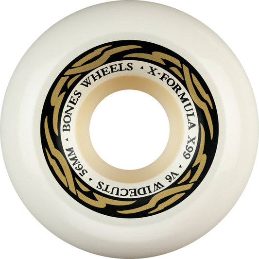 Bones Wheels X-Formula XF V6 Wide-Cut 56mm 99A Skateboard Wheels