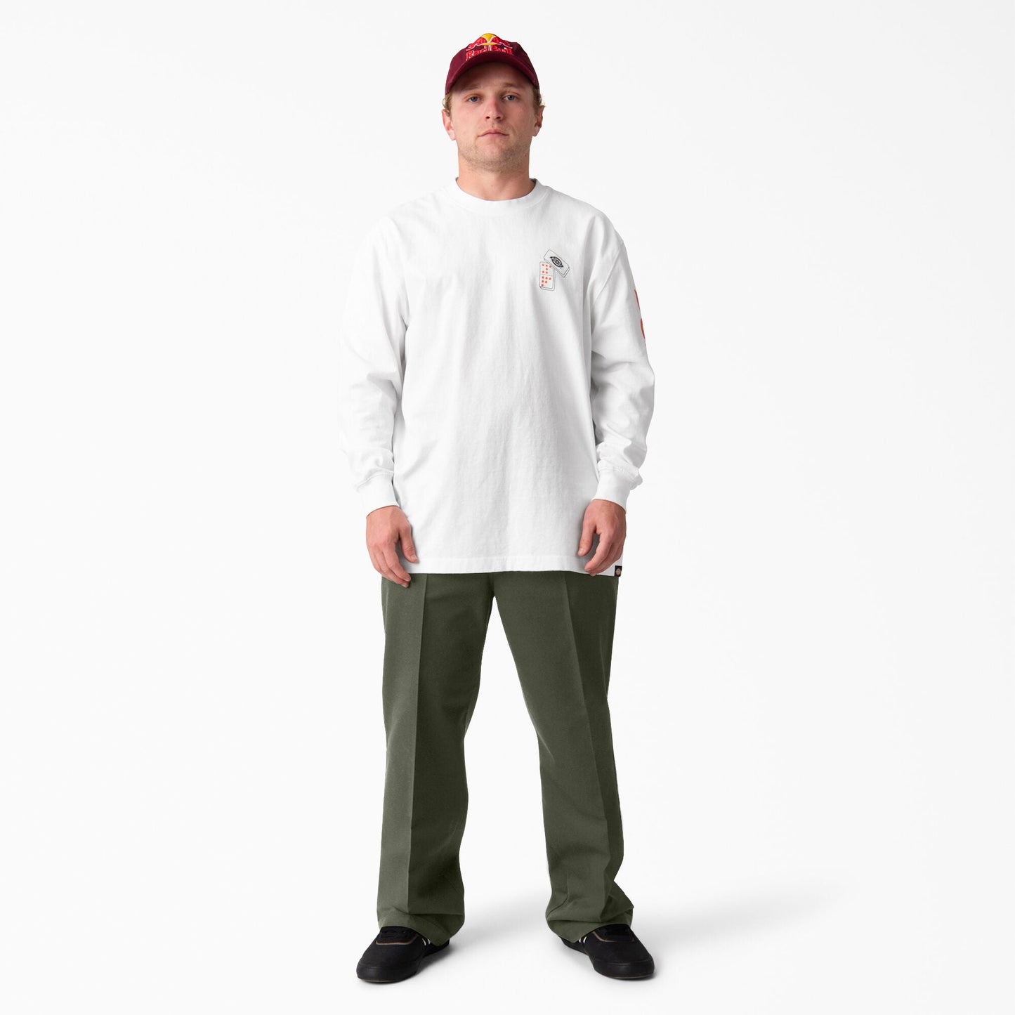 Dickies Jamie Foy Signature Loose Fit Straight Leg Pants - Olive Green - Bow Shock Marketplace