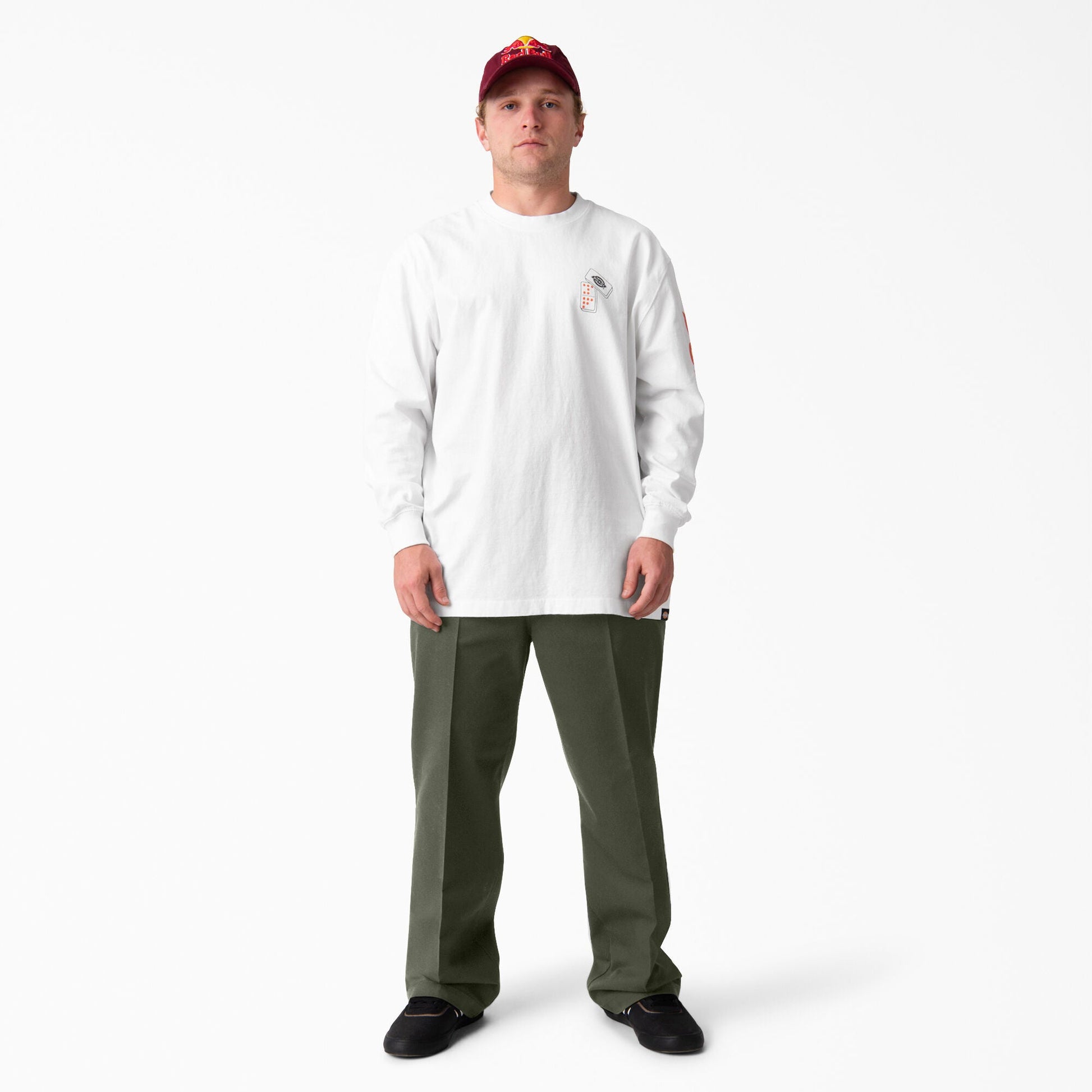 Dickies Jamie Foy Signature Loose Fit Straight Leg Pants - Olive Green - Bow Shock Marketplace