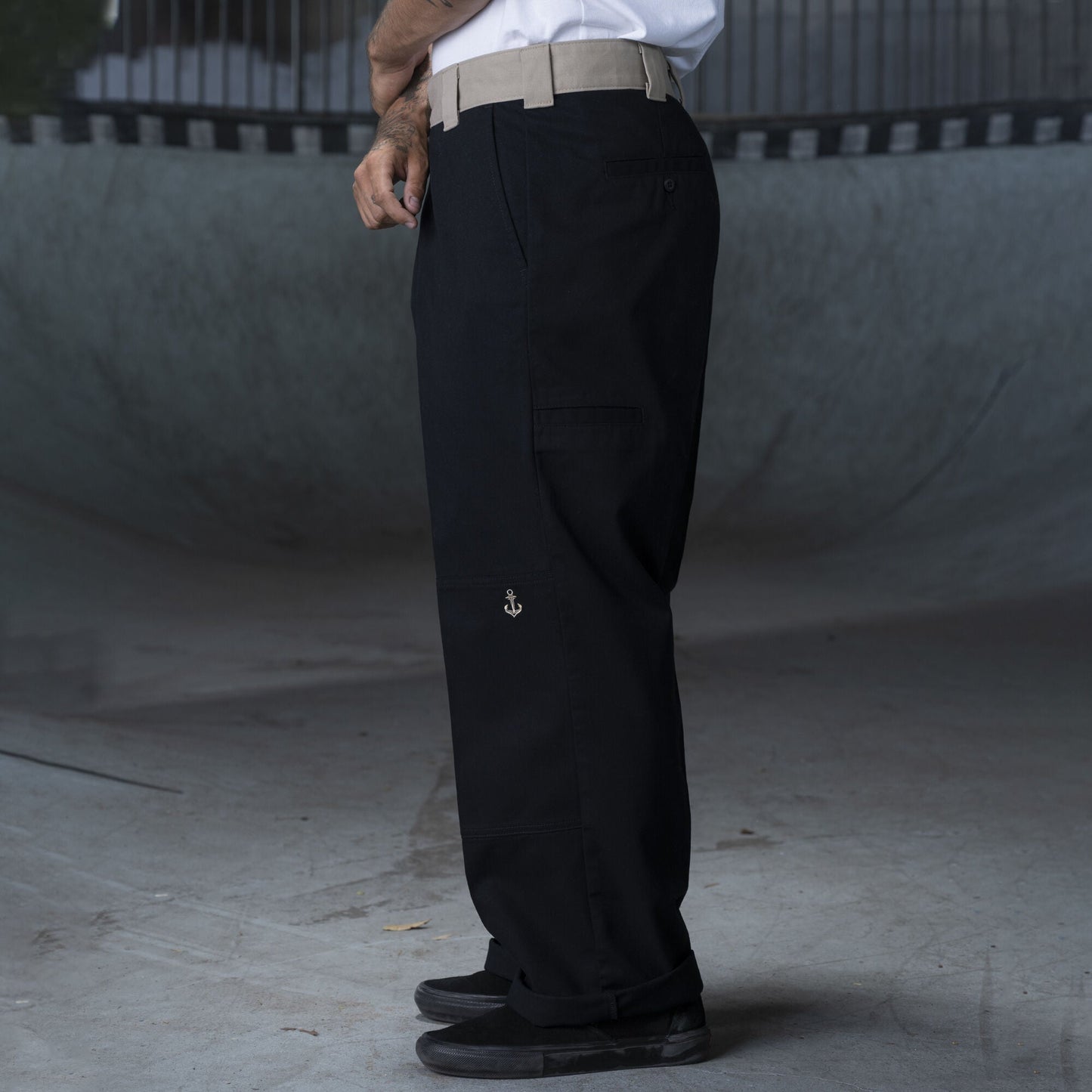 Dickies Ronnie Sandoval Double Knee Pants - Black/Desert Sand Color Block - Bow Shock Marketplace