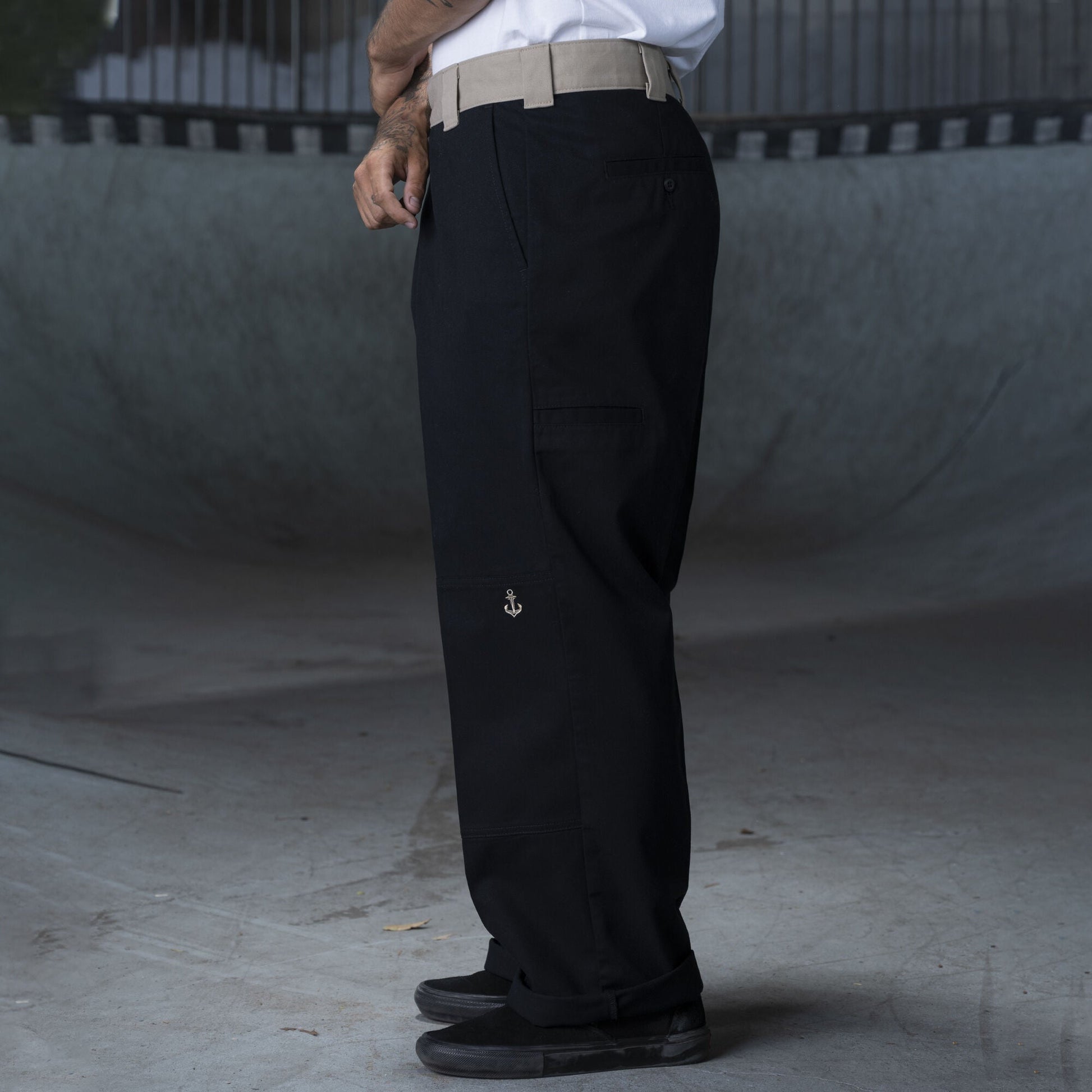 Dickies Ronnie Sandoval Double Knee Pants - Black/Desert Sand Color Block - Bow Shock Marketplace