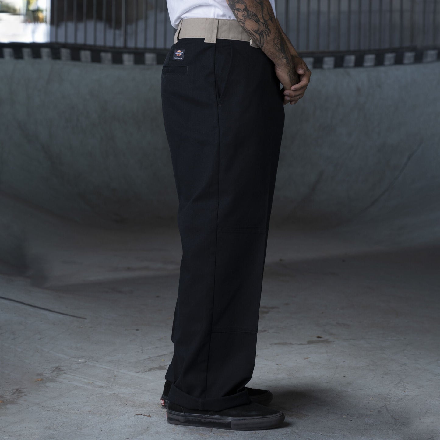 Dickies Ronnie Sandoval Double Knee Pants - Black/Desert Sand Color Block - Bow Shock Marketplace