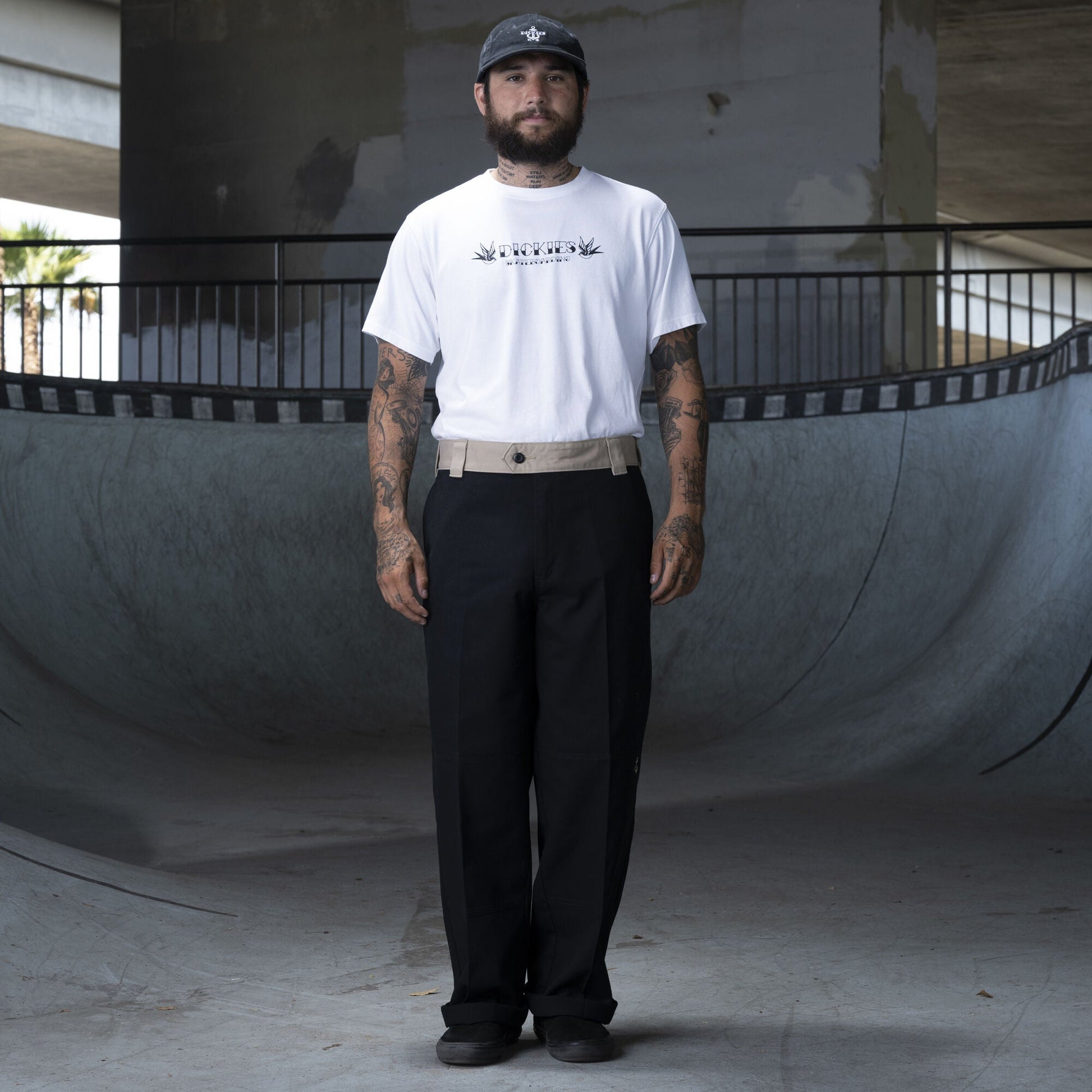 Dickies Ronnie Sandoval Double Knee Pants - Black/Desert Sand Color Block - Bow Shock Marketplace