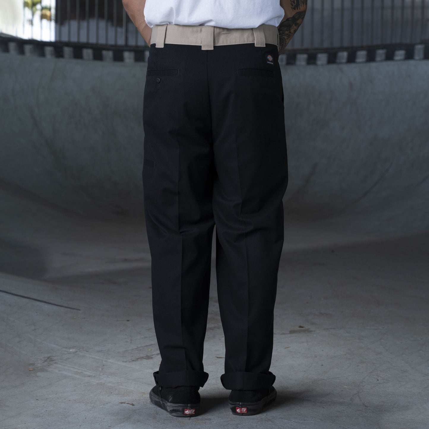 Dickies Ronnie Sandoval Double Knee Pants - Black/Desert Sand Color Block - Bow Shock Marketplace