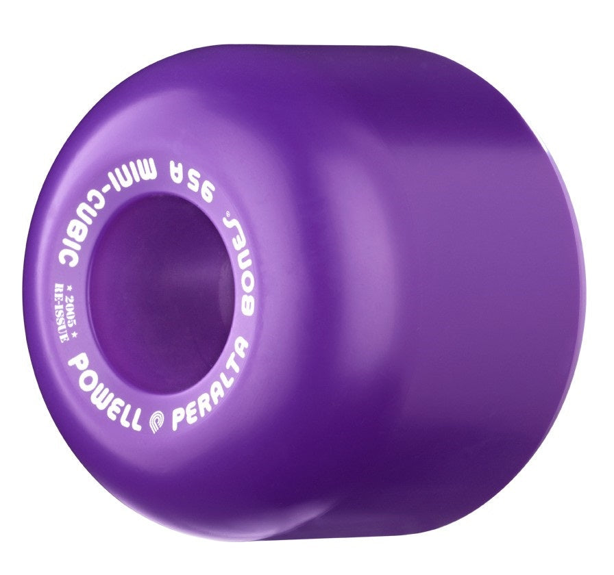 Powell Peralta Wheels Mini-Cubic 64mm 95a - Purple (Set of 4) - Bow Shock Marketplace