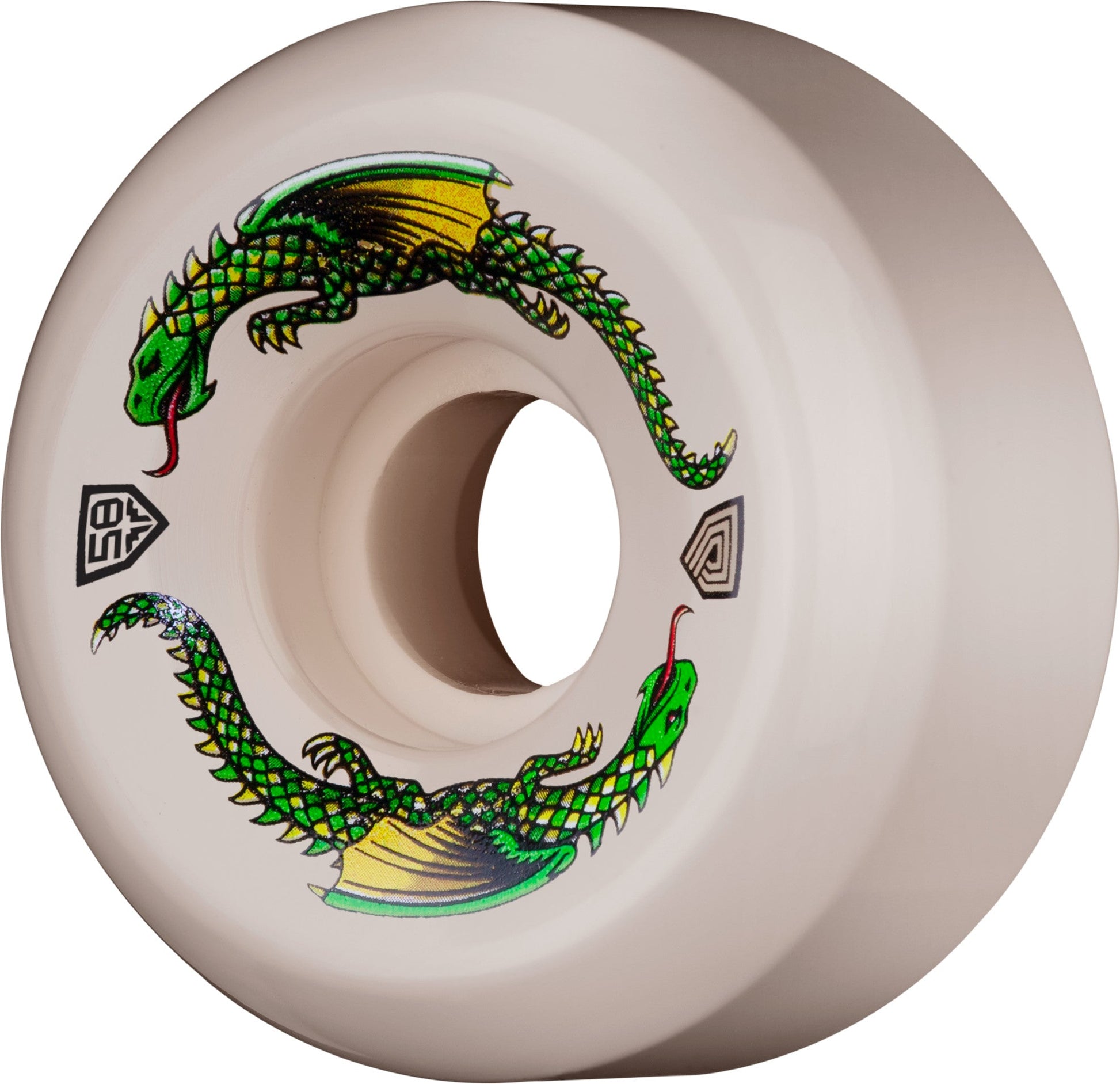Powell Peralta Dragon Formula Rat Bones II Wheels 58x33mm 93A - Off White (Set of 4) - Bow Shock Marketplace