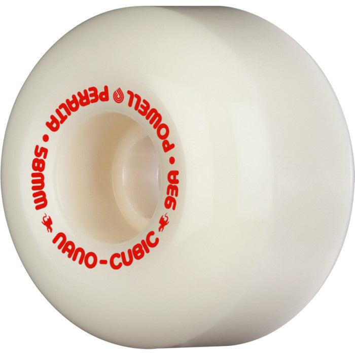 Powell Peralta Nano Cubic Dragon Formula Wheels 58x37mm 93A - Off White (Set of 4)