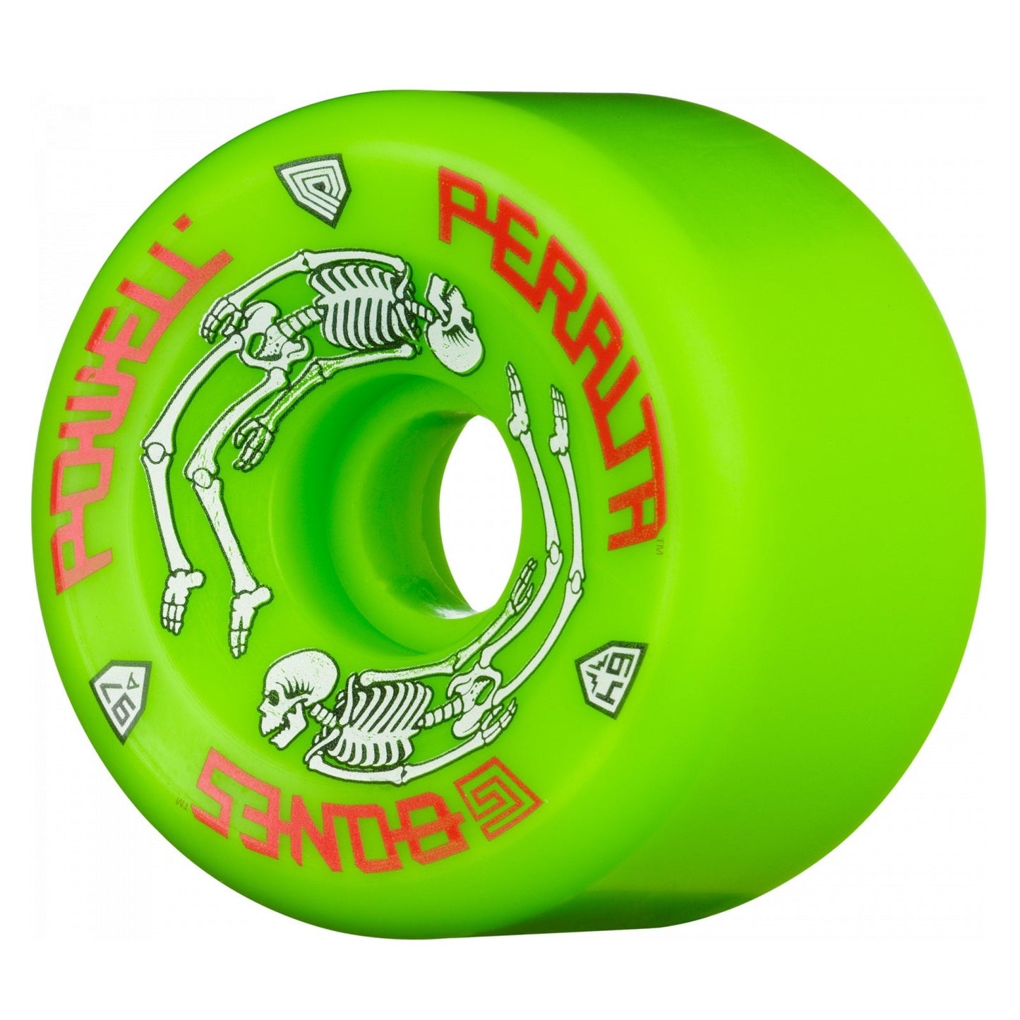 Powell Peralta Wheels G-Bones 64mm 97a - Green (Set of 4) - Bow Shock Marketplace