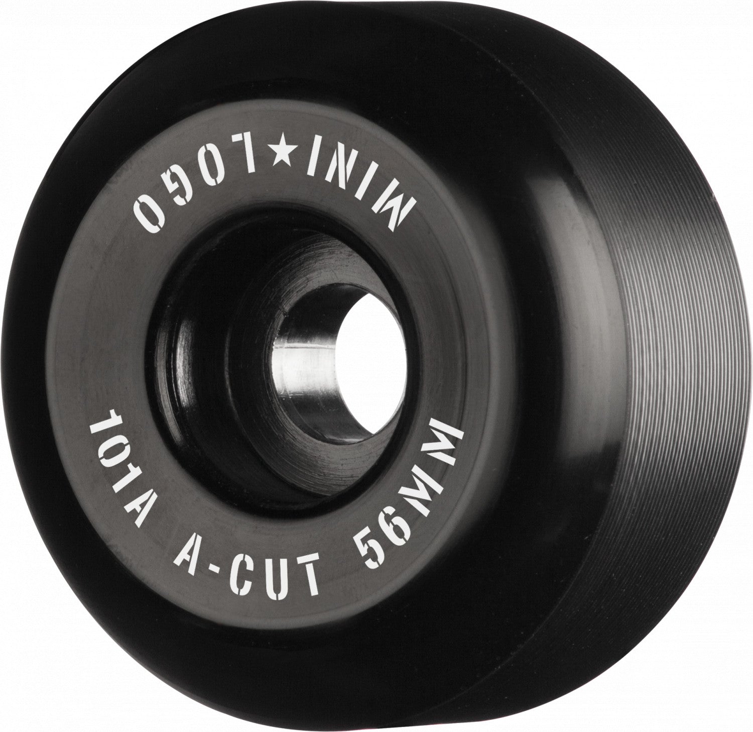 Mini Logo Wheels A-Cut "2" 56mm 101a - Black (Set of 4) - Bow Shock Marketplace