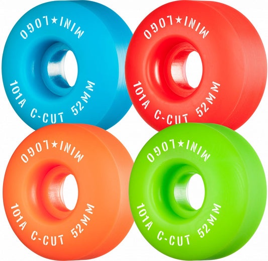 Mini Logo Wheels C-Cut "2" 52mm 101a - Assorted (Set of 4) - Bow Shock Marketplace
