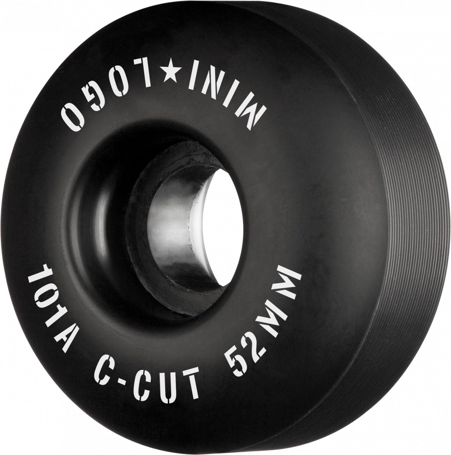 Mini Logo Wheels C-Cut "2" 52mm 101a - Black (Set of 4) - Bow Shock Marketplace