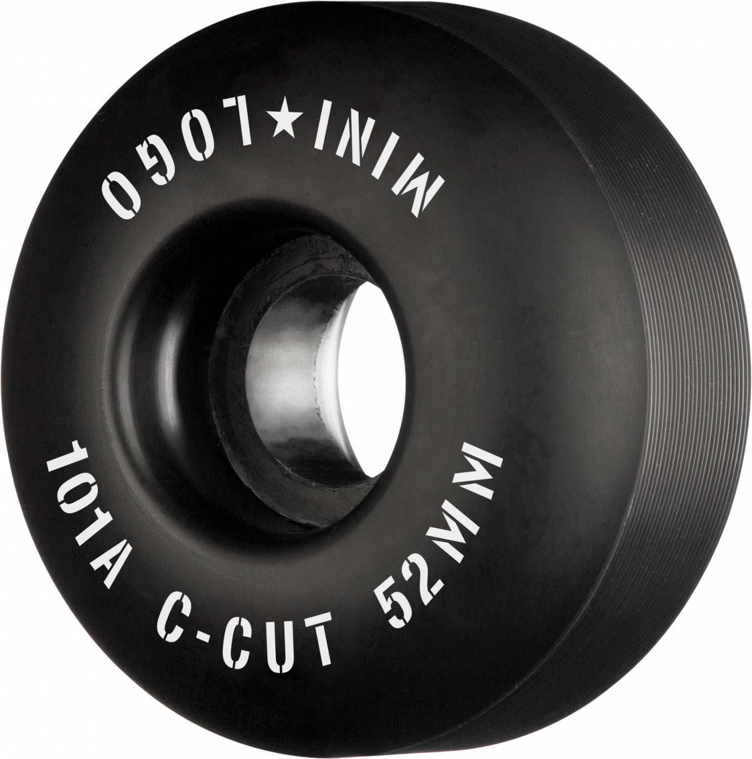 Mini Logo Wheels C-Cut "2" 52mm 101a - Black (Set of 4) - Bow Shock Marketplace