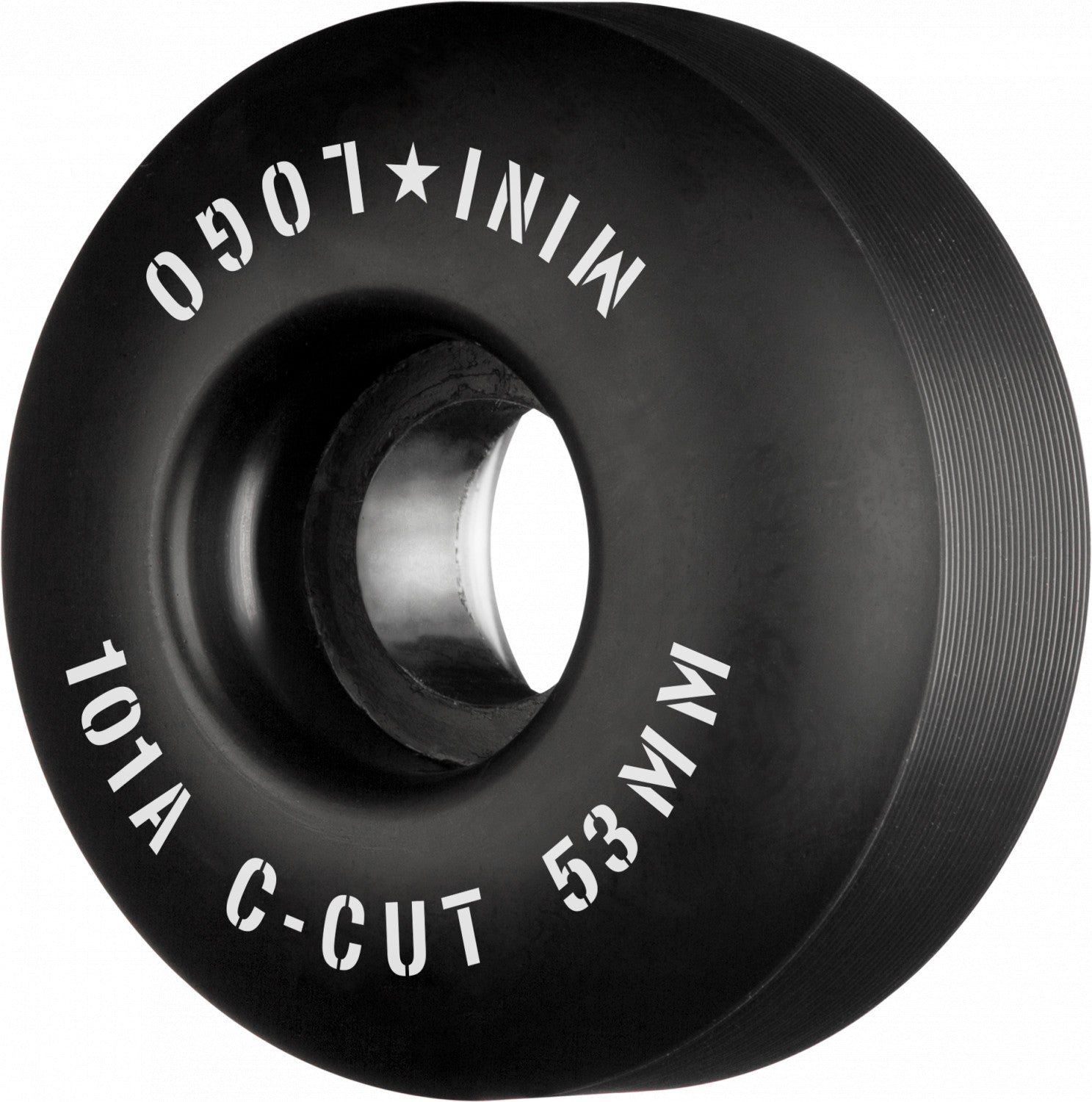 Mini Logo Wheels C-Cut "2" 53mm 101a - Black (Set of 4) - Bow Shock Marketplace
