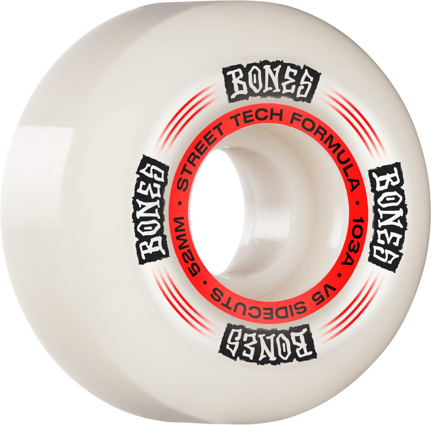Bones STF Regulators V5 Sidecut 52mm 103a Wheels - White - Bow Shock Marketplace