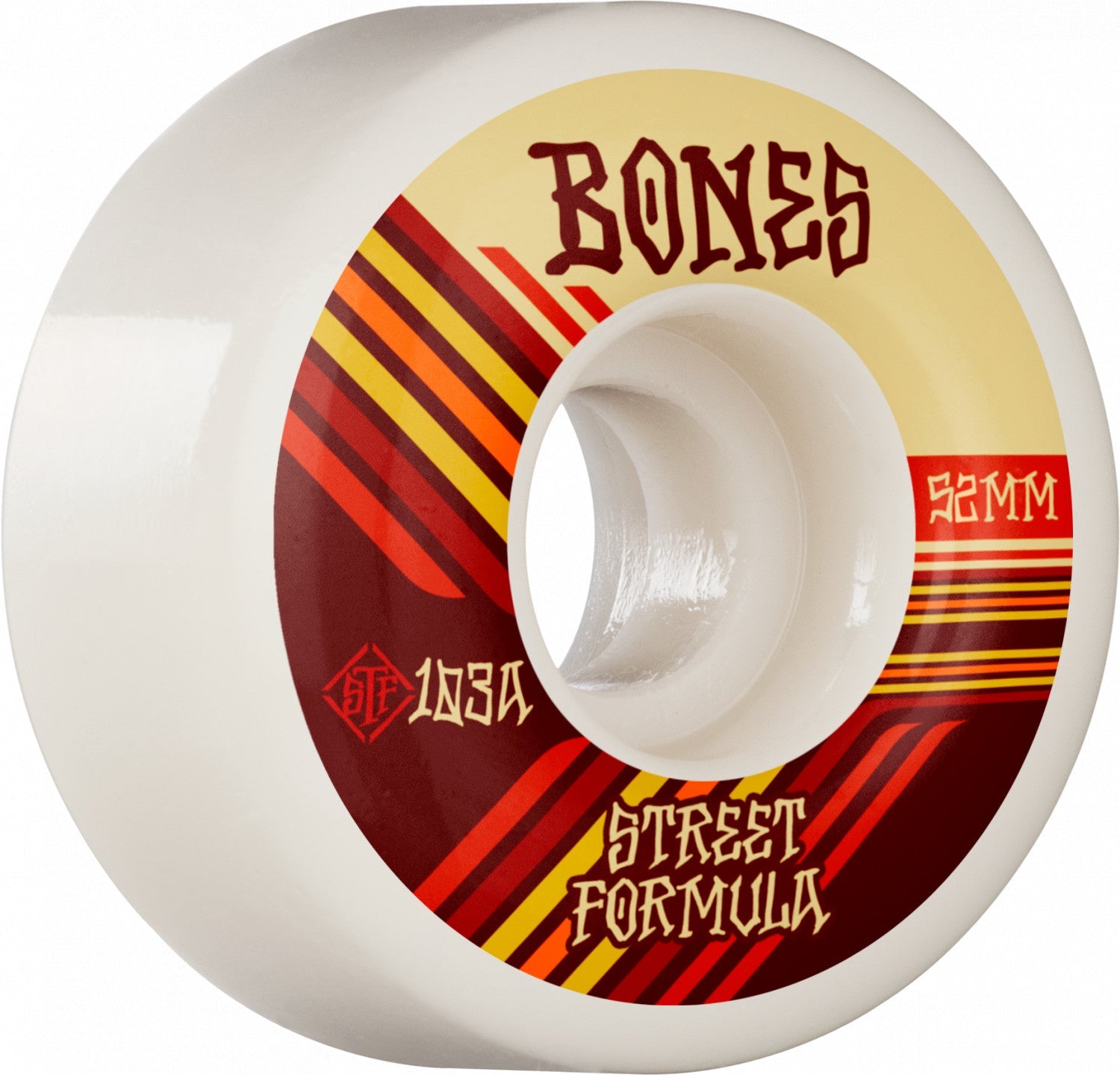 Bones STF Retros V4 Wide 52mm 103a Wheels - White (Set of 4) - Bow Shock Marketplace