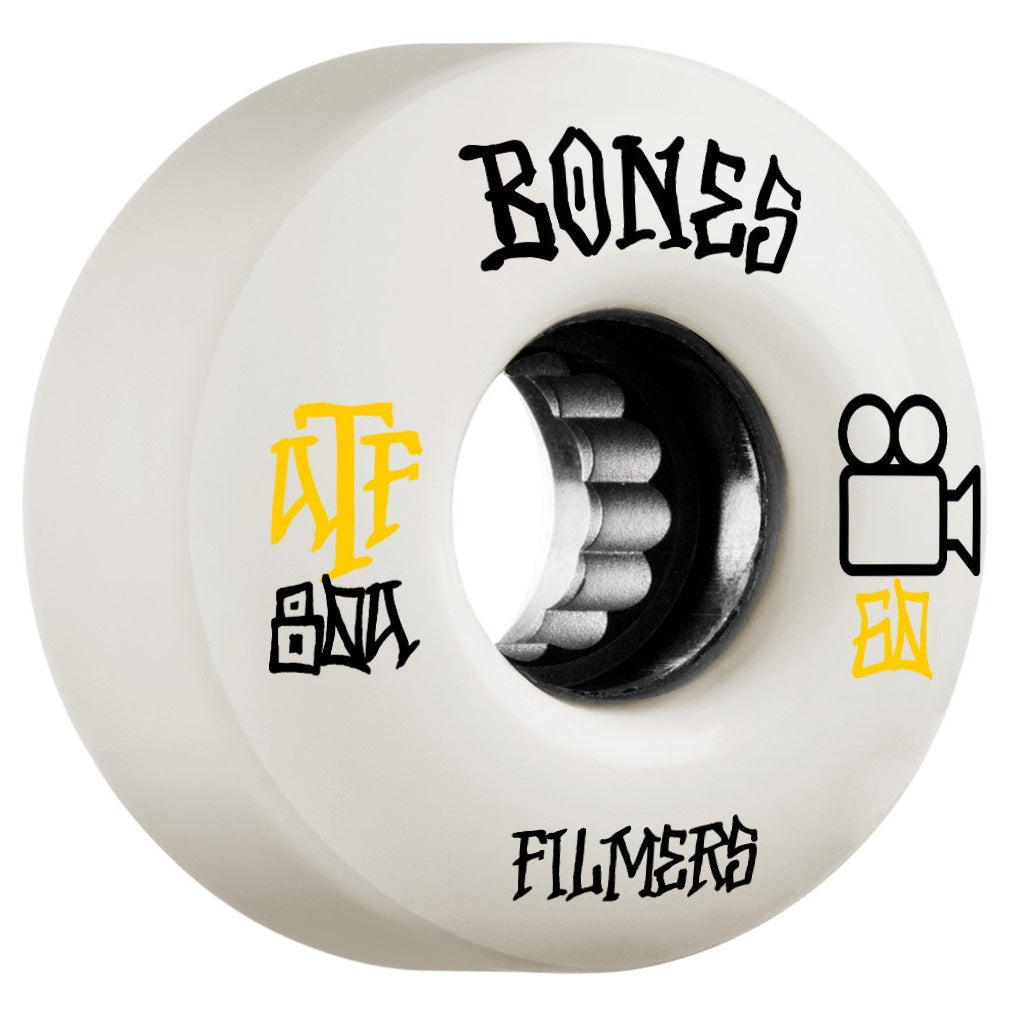 Bones ATF Filmers 60mm 80a Wheels - White (Set of 4) - Bow Shock Marketplace