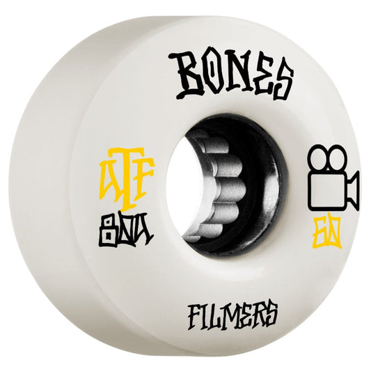Bones ATF Filmers 60mm 80a Wheels - White (Set of 4) - Bow Shock Marketplace
