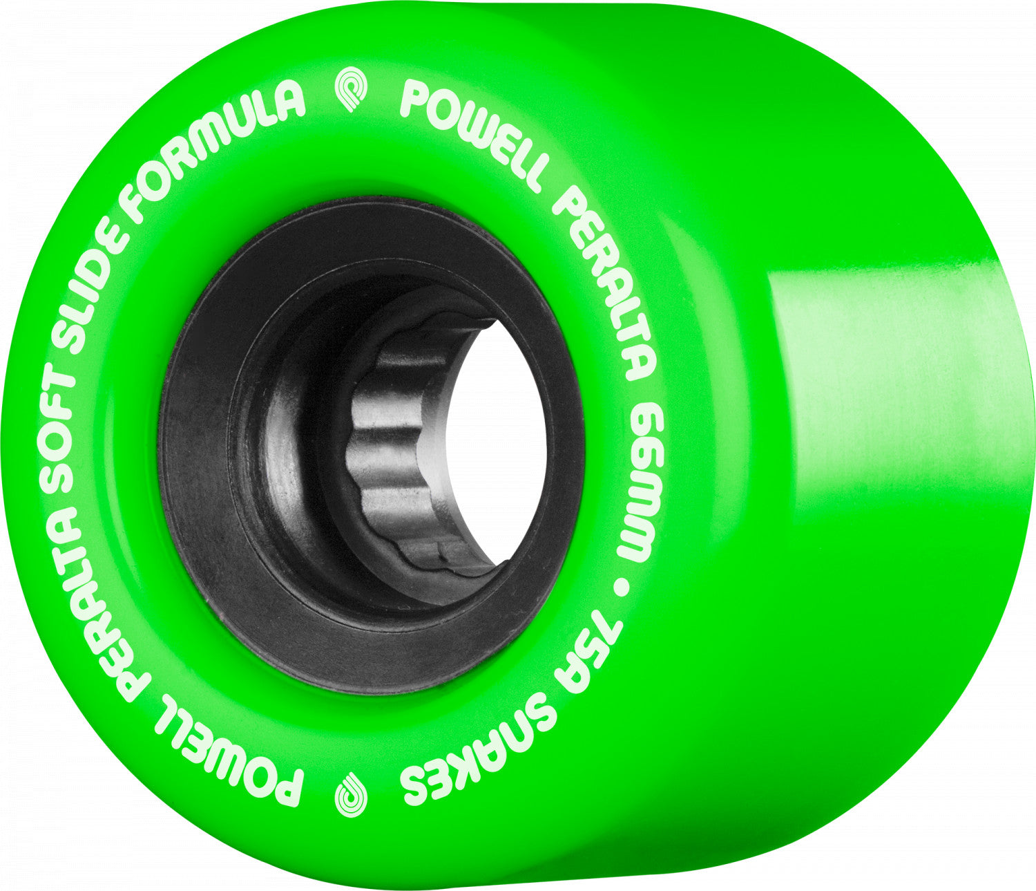 Powell Peralta Wheels Snakes 66mm 75a - Green (Set of 4) - Bow Shock Marketplace