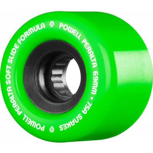 Powell Peralta Wheels Snakes 69mm 75a - Green (Set of 4) - Bow Shock Marketplace