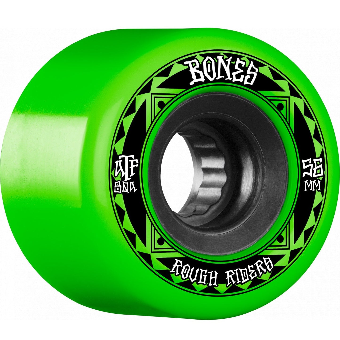 Bones ATF Rough Rider Runners 56mm 80a Wheels - Green (Set of 4)