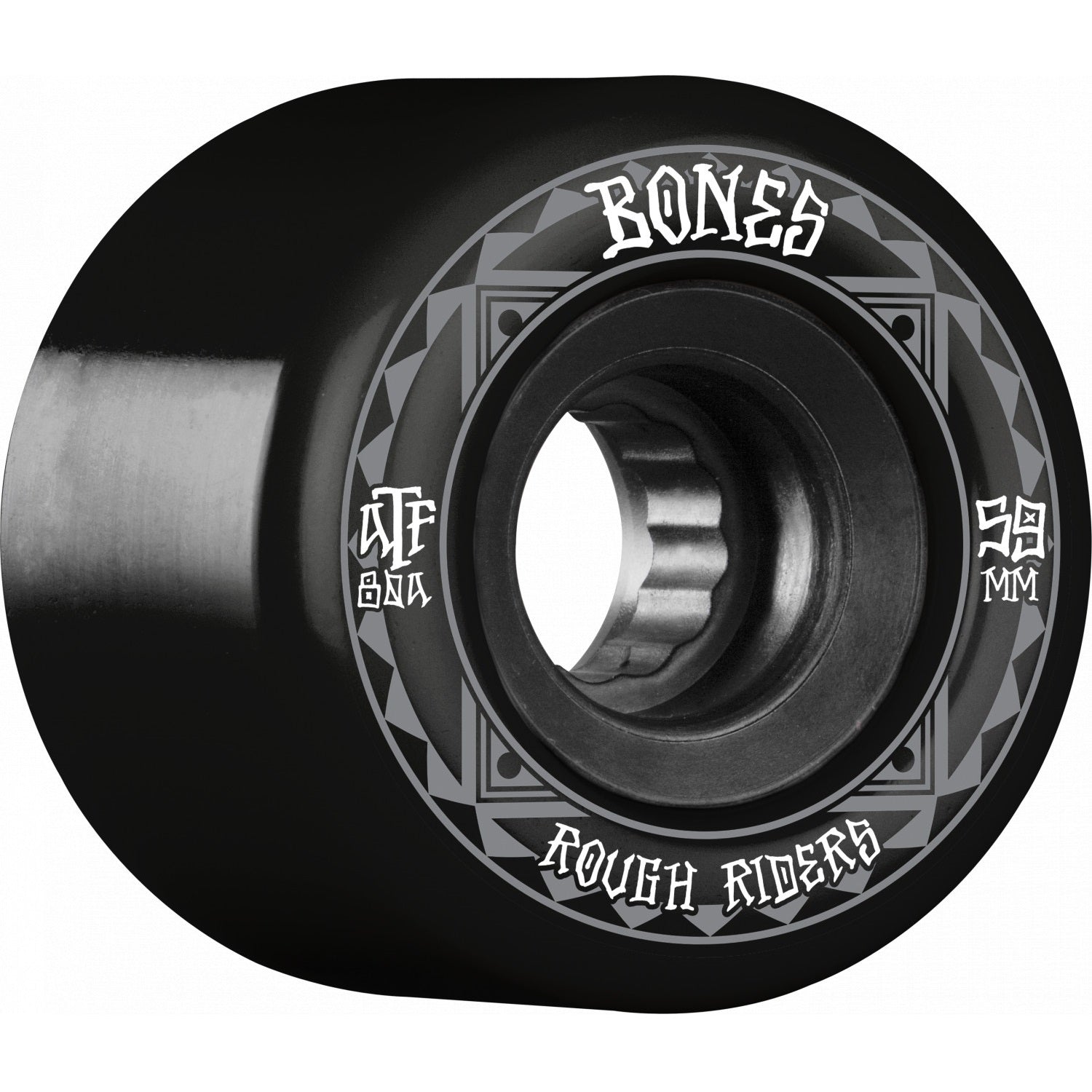 Bones ATF Rough Rider Runners 59mm 80a Wheels - Black (Set of 4) - Bow Shock Marketplace