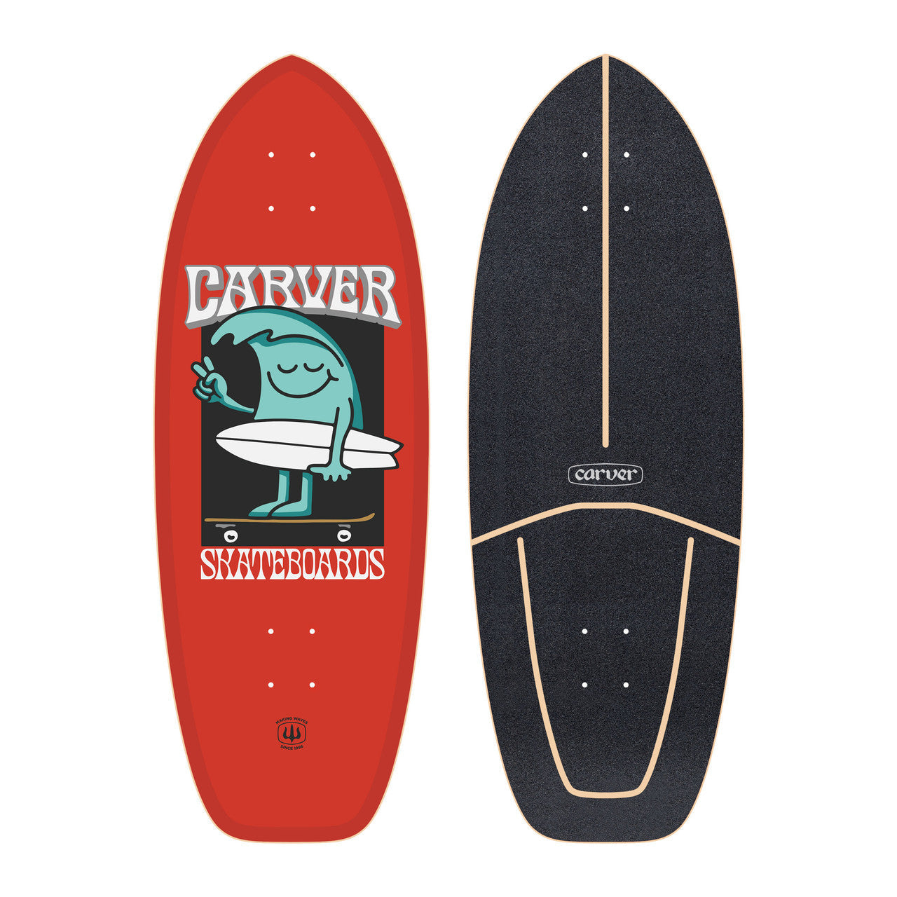 Carver Wavy Davy Deck (V4) - 28″ - Bow Shock Marketplace