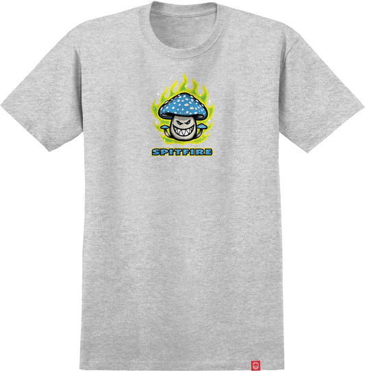 Spitfire Mushroom Bighead Heather Grey Multi S/s Shirt