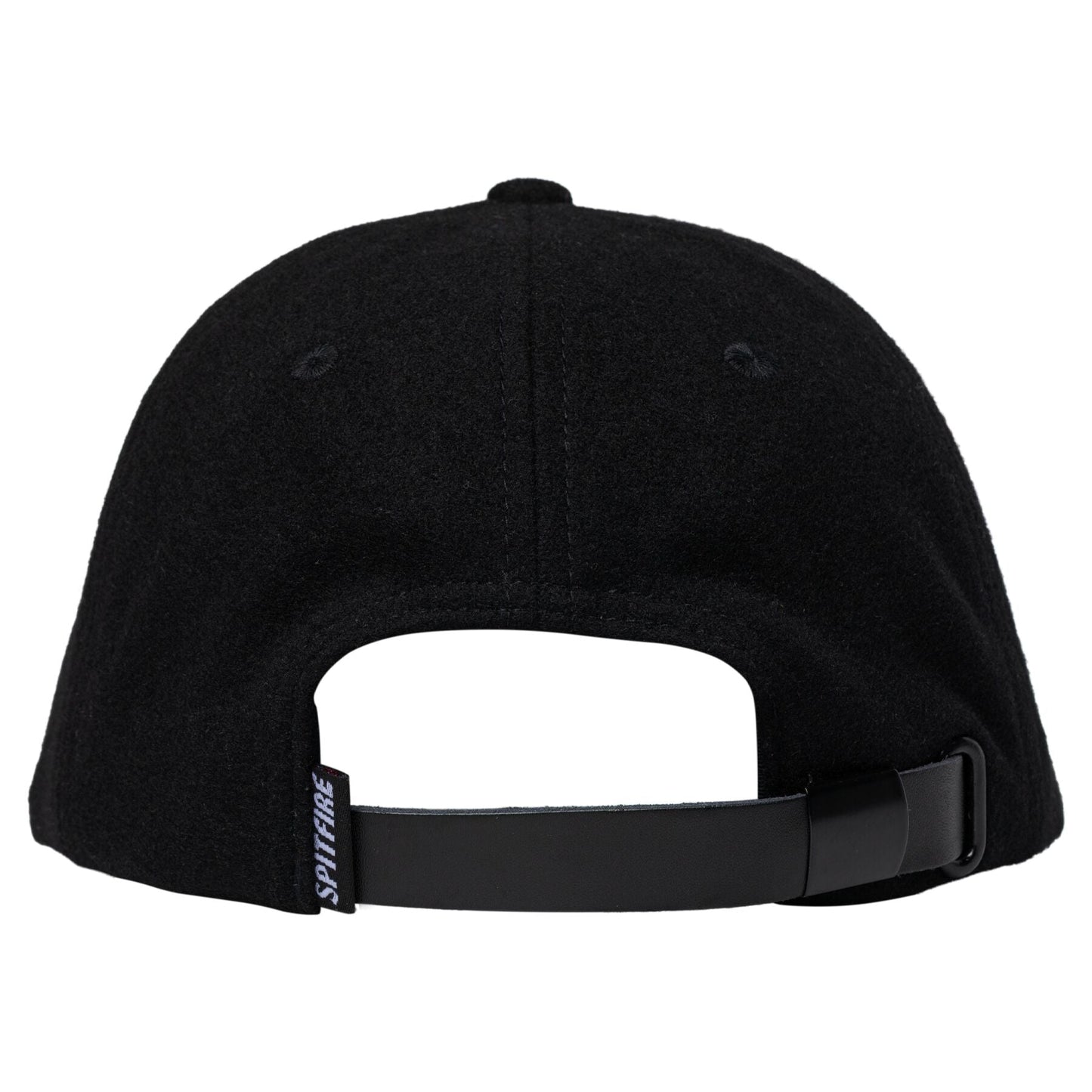 Spitfire Team Bighead Flame Script Black Strapback Hat