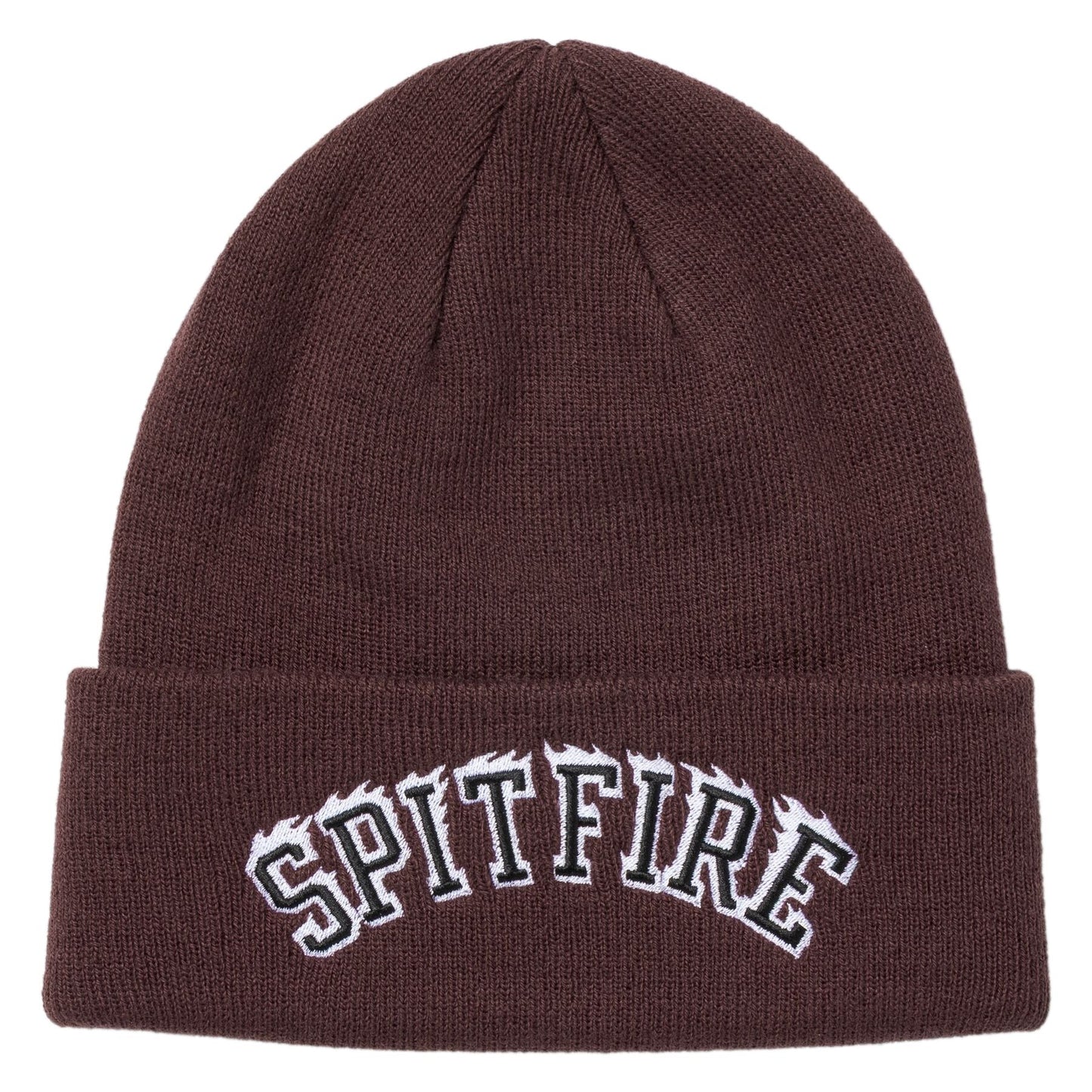 Spitfire Team Bighead Flame Script Dark Red Black Beanie