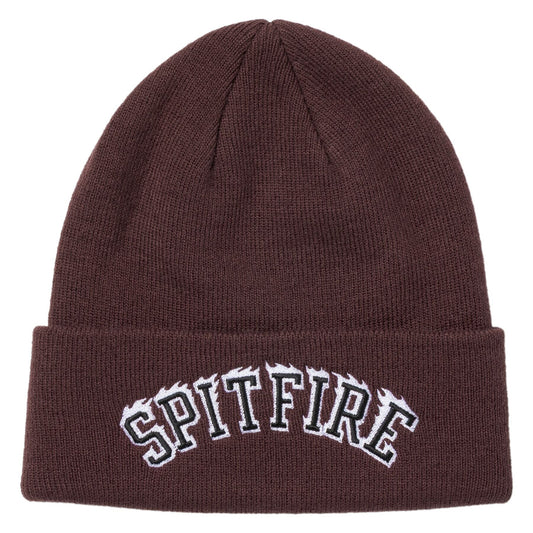 Spitfire Team Bighead Flame Script Dark Red Black Beanie